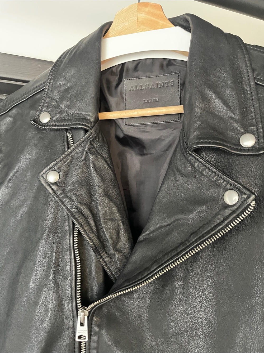 All Saints Lomi Leather Jacket - Picture 5 of 7